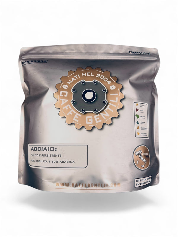 Caffè in Grani per Espresso Acciaio